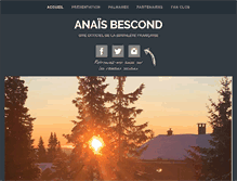 Tablet Screenshot of anaisbescond.com